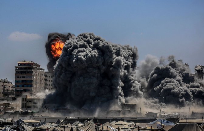 Israels Regierung nimmt Gaza unter Feuer – hier ein Bild vom 10. September – und auch die traditionelle Sicherheitspolitik ihres Landes.<span class='image-autor'>Foto: Imago/Anadolu Agency</span>