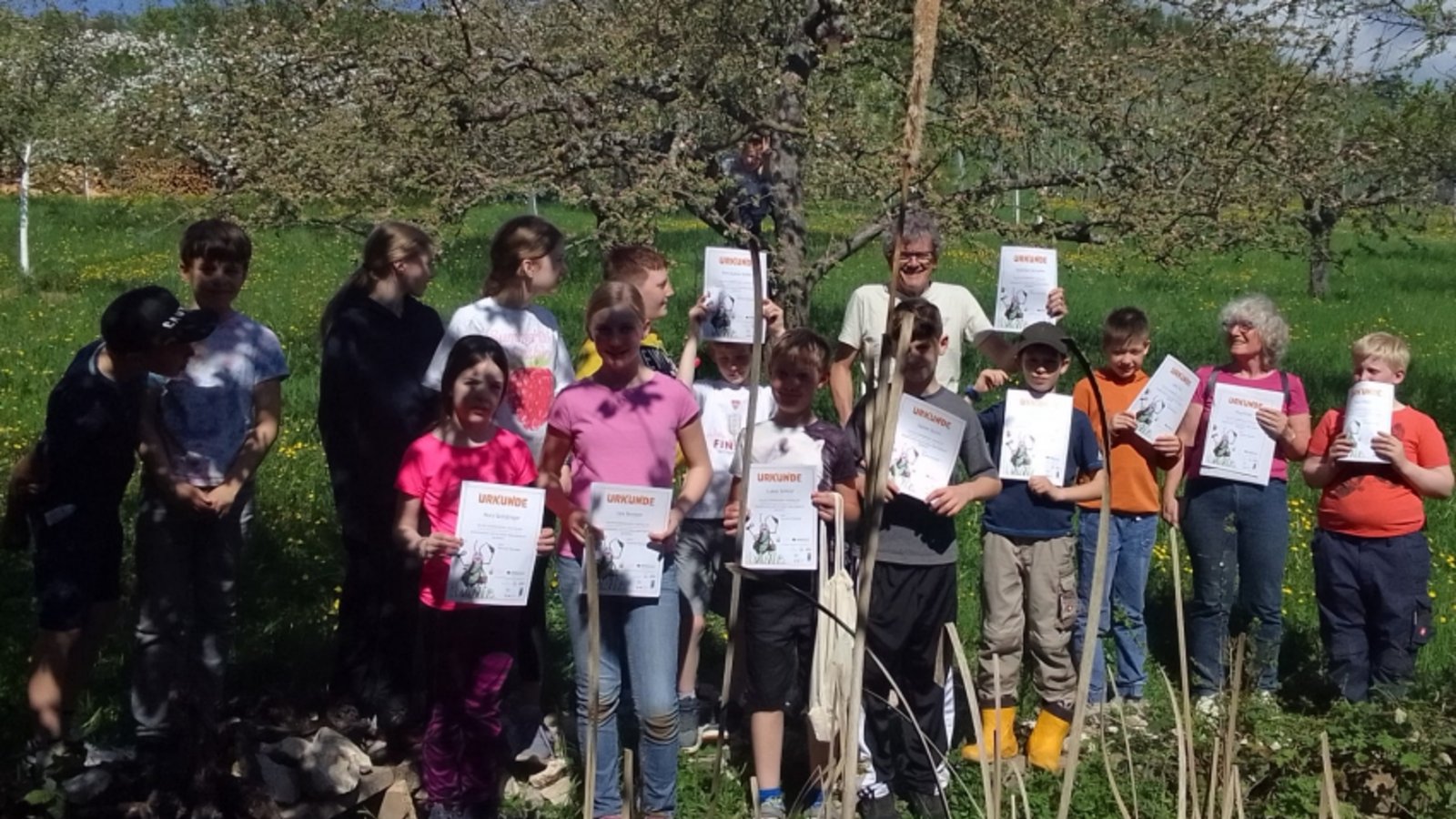 Den zweiten Preis gab’s für die jungen Vaihinger Naturschützer für ihren Teich. Foto: p