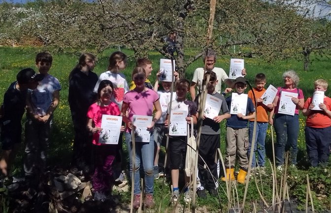 Den zweiten Preis gab’s für die jungen Vaihinger Naturschützer für ihren Teich. Foto: p