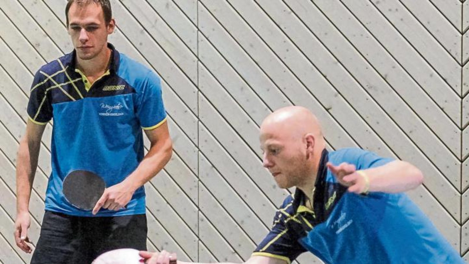 Andreas Kunkel (rechts) und Sebastian Komander sind für die TTF Gündelbach eine Bank an der Platte. Foto: Simecek Andreas Kunkel (rechts) und Sebastian Komander sind für die TTF Gündelbach eine Bank an der Platte. Foto: Simecek