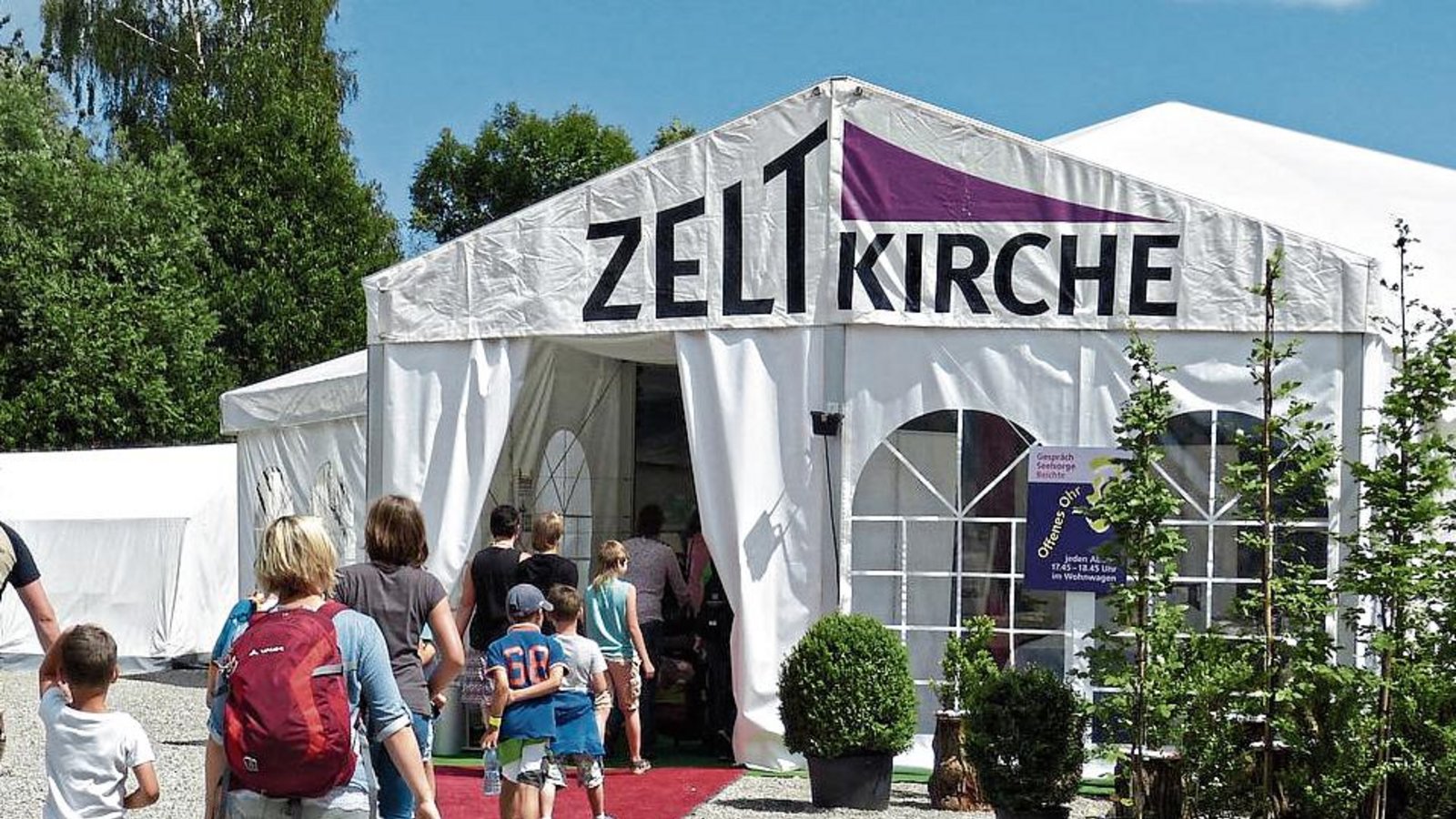 Im Juli 2022 wird die Zeltkirche in Hohenhaslach stehen. Foto: Landeskirche Württemberg Im Juli 2022 wird die Zeltkirche in Hohenhaslach stehen. Foto: Landeskirche Württemberg