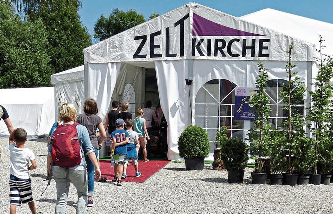 Im Juli 2022 wird die Zeltkirche in Hohenhaslach stehen. Foto: Landeskirche Württemberg