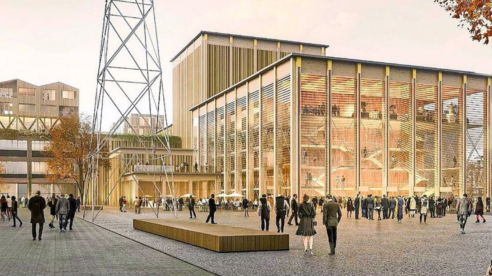 Die Interimsoper bei den Wagenhallen wird weiter geplant, sie soll kleiner werden.Foto: A+R Architekten/ NL Architects Die Interimsoper bei den Wagenhallen wird weiter geplant, sie soll kleiner werden.Foto: A+R Architekten/ NL Architects