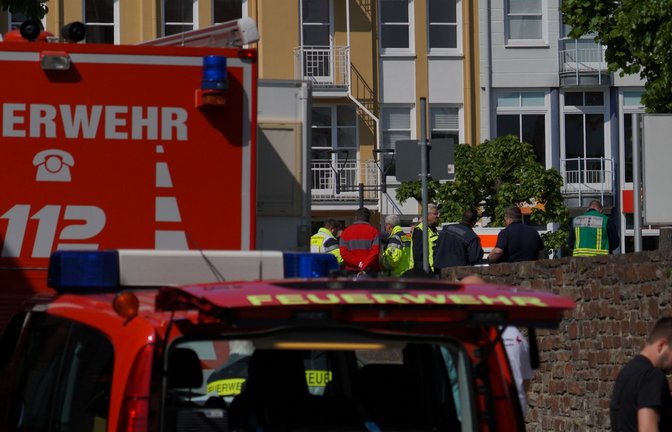 Mehrere Täter haben in Sinzig Geiseln in einer Bank genommen.<span class='image-autor'>Foto: Sascha Ditscher/dpa/Sascha Ditscher</span>