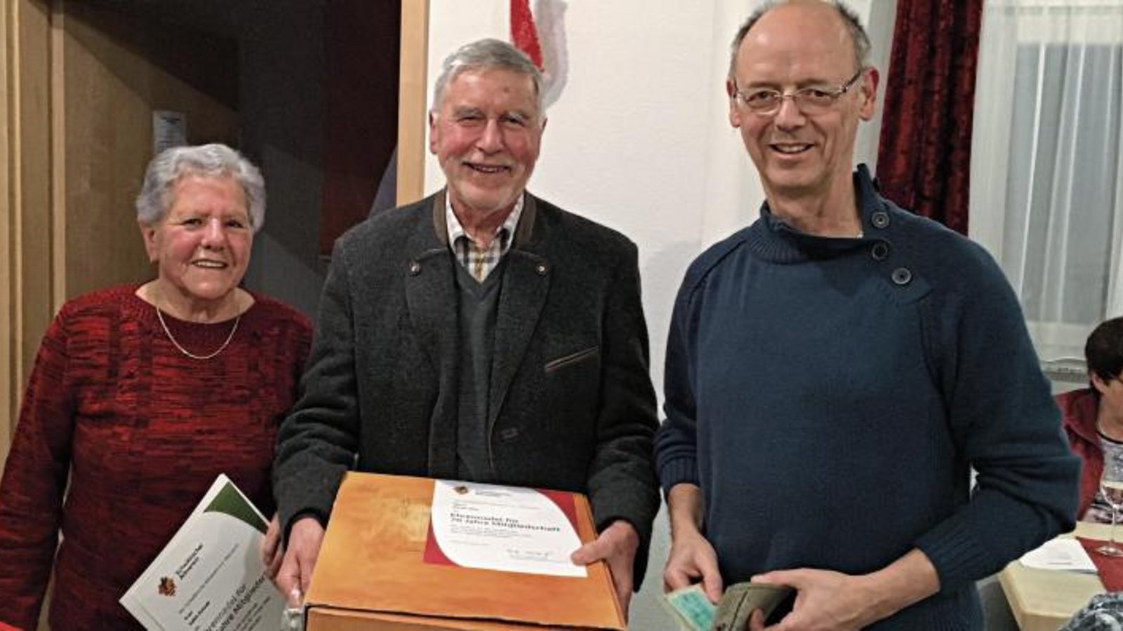 Ehrung der treuen Mitglieder beim Schwäbischen Albverein in Hohenhaslach.  Foto. p