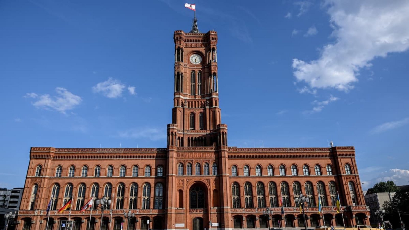 Das Rotes Rathaus – der Amtssitz des Regierenden Bürgermeisters von Berlin und der Senatskanzlei.Britta Pedersen/dpa