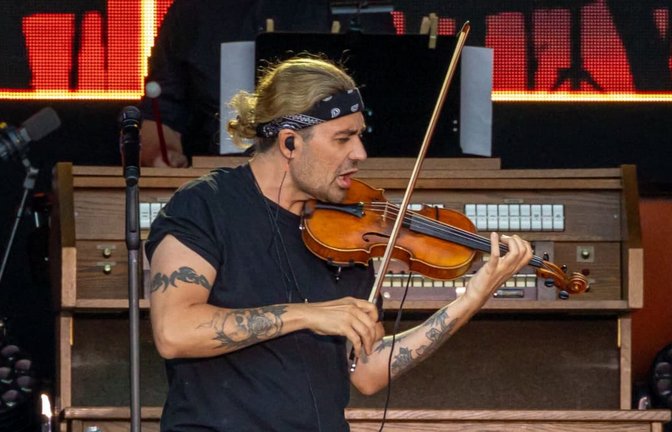 David Garrett beim Auftritt am Sonntag in Ludwigsburg<span class='image-autor'>Andreas Essig</span>