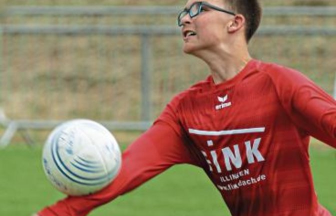 Felix Schmidt ist einer von drei U-14-Spielern im U-16-Team des TVV. Foto: Nachreiner