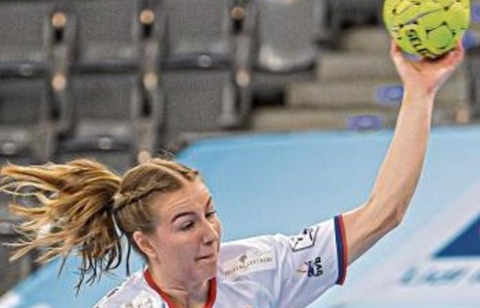 Ann Kynast kam wie ihre Teamkameradinnen der HSG Blomberg-Lippe im Halbfinale um den DHB-Pokal gegen Rosengarten/Buchholz nicht an ihre normale Form heran.  Foto: Baumann