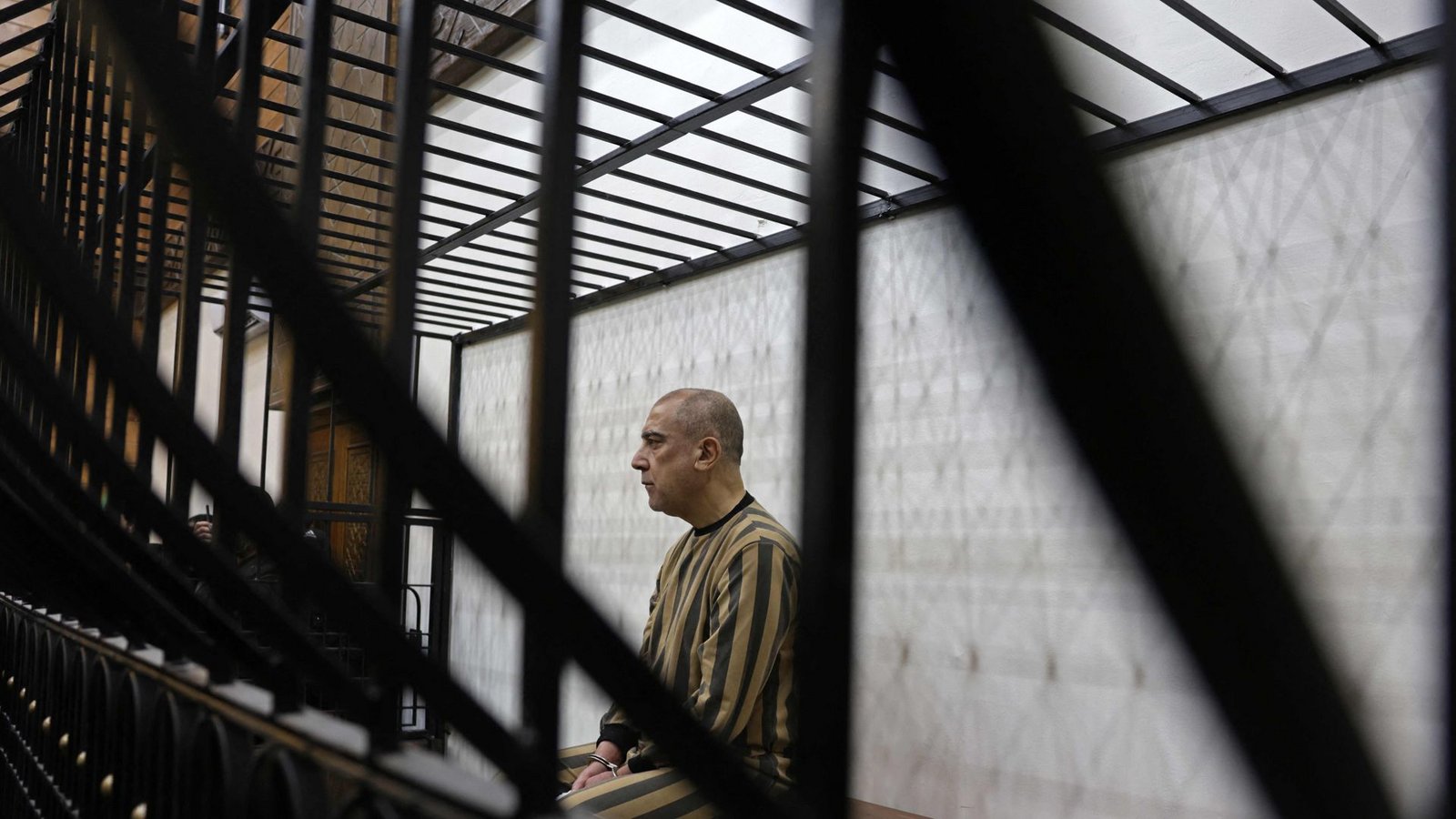 Angeklagt: Atef Nadschib, berüchtigter Geheimdienstchef, während des syrischen Bürgerkriegs von 2011 bis 2024.Foto: AFP/Bakr Alkasem