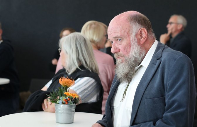 Jürgen Schützinger bei einer Bürgerversammlung im Jahr 2020.<span class='image-autor'>Foto: Marc Eich</span>