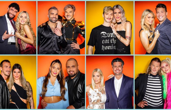 Diese Paare sind 2024 im „Sommerhaus der Stars“ dabei.<span class='image-autor'>Foto: RTL</span>