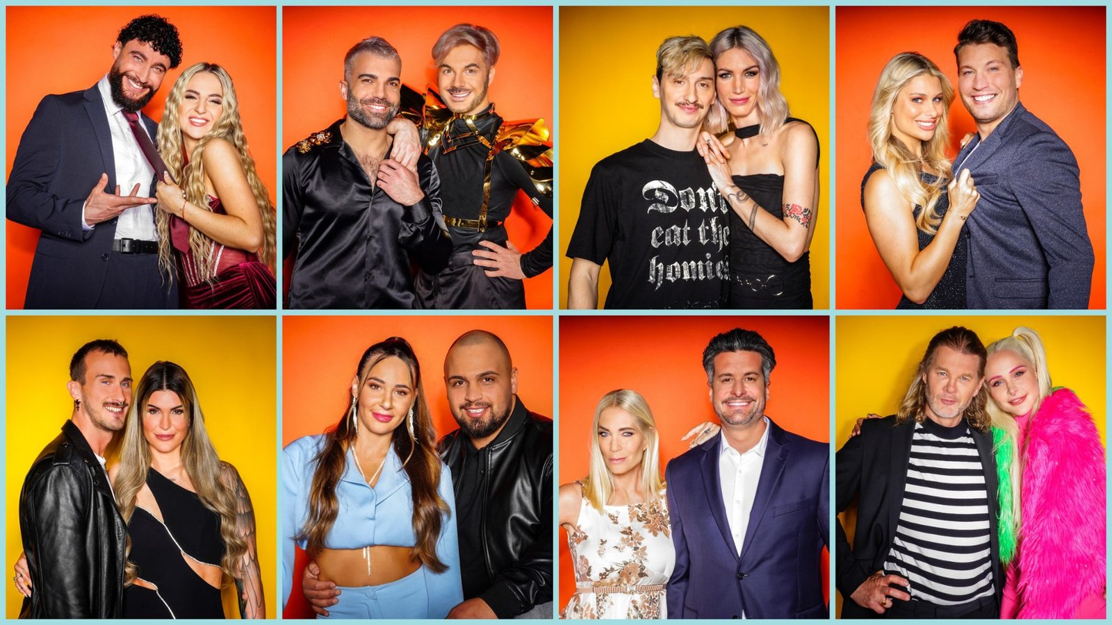 Diese Paare ziehen 2024 in das Sommerhaus der Stars.Foto: RTL+