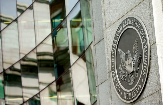 Der Sitz der US-Börsenaufsicht SEC in Washington.<span class='image-autor'>Foto: Andrew Harnik/AP/dpa</span>