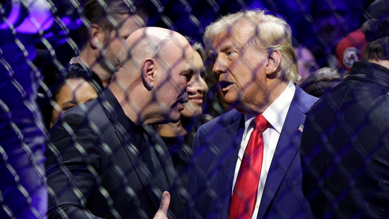 UFC-Boss Dana White ist ein glühender Anhänger des US-Präsidenten. (Archivbild)Foto: Adam Hunger/AP/dpa