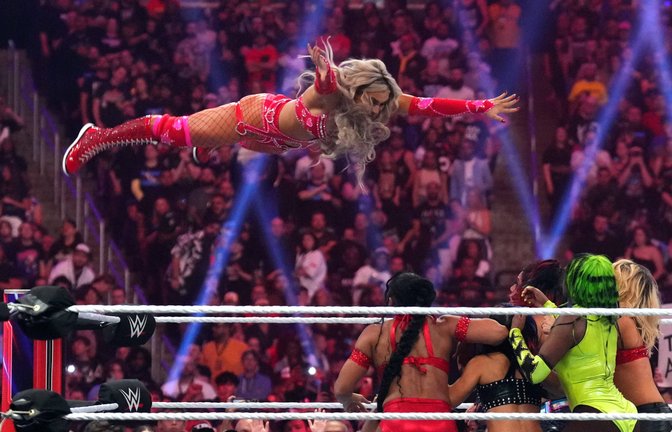 Tiffany Stratton (hier beim "Royal Rumble" 2024) tritt bei "Crown Jewel" gegen Stephanie Vaquer an.<span class='image-autor'>Foto: IMAGO / Imagn Images</span>