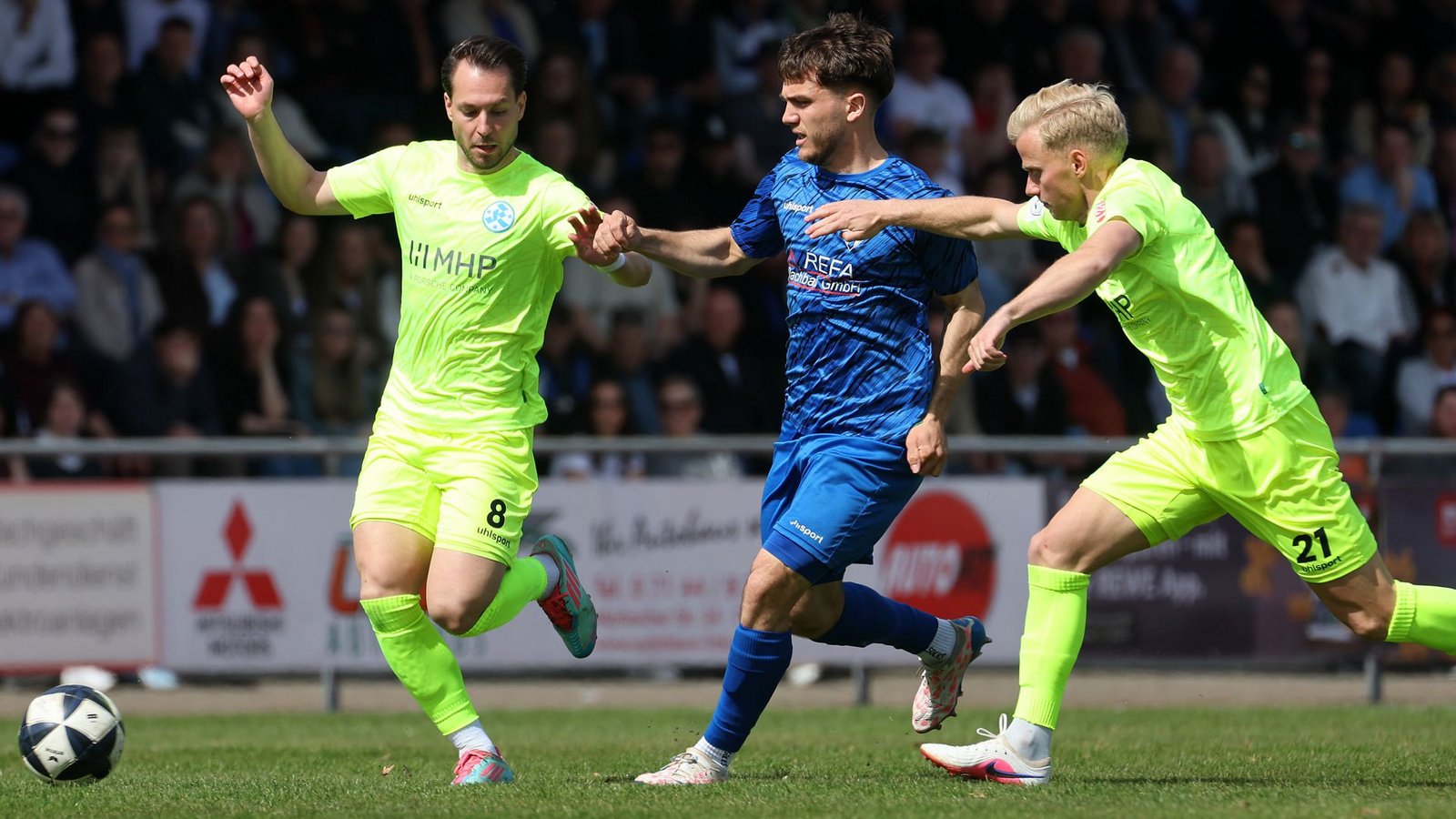 Per Lockl und David Tomic sind gegen Frankfurt gefordert (Archivbild).Foto: Baumann/Julia Rahn