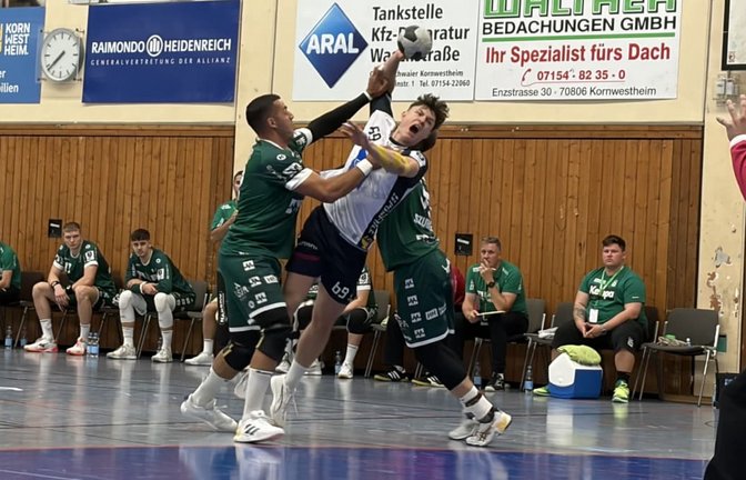 Finn Joneleit steuert fünf Treffer zum dritten Heimspielsieg in Serie für den SV Kornwestheim bei.<span class='image-autor'>Melanie Bürkle</span>