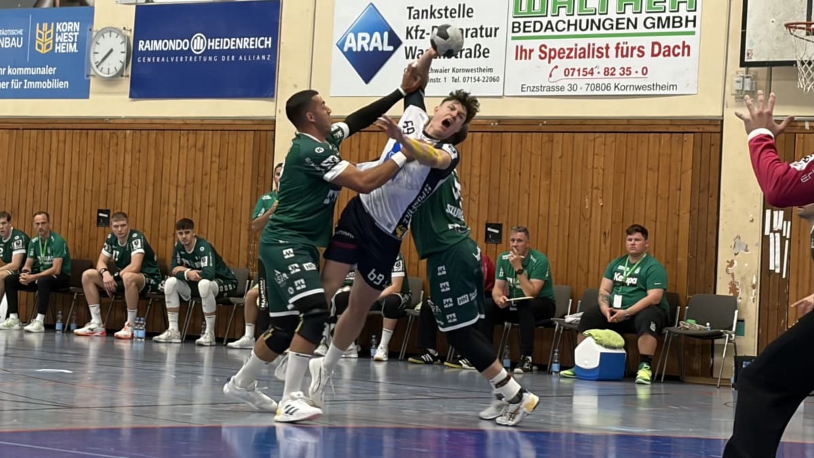 Finn Joneleit steuert fünf Treffer zum dritten Heimspielsieg in Serie für den SV Kornwestheim bei.Melanie Bürkle