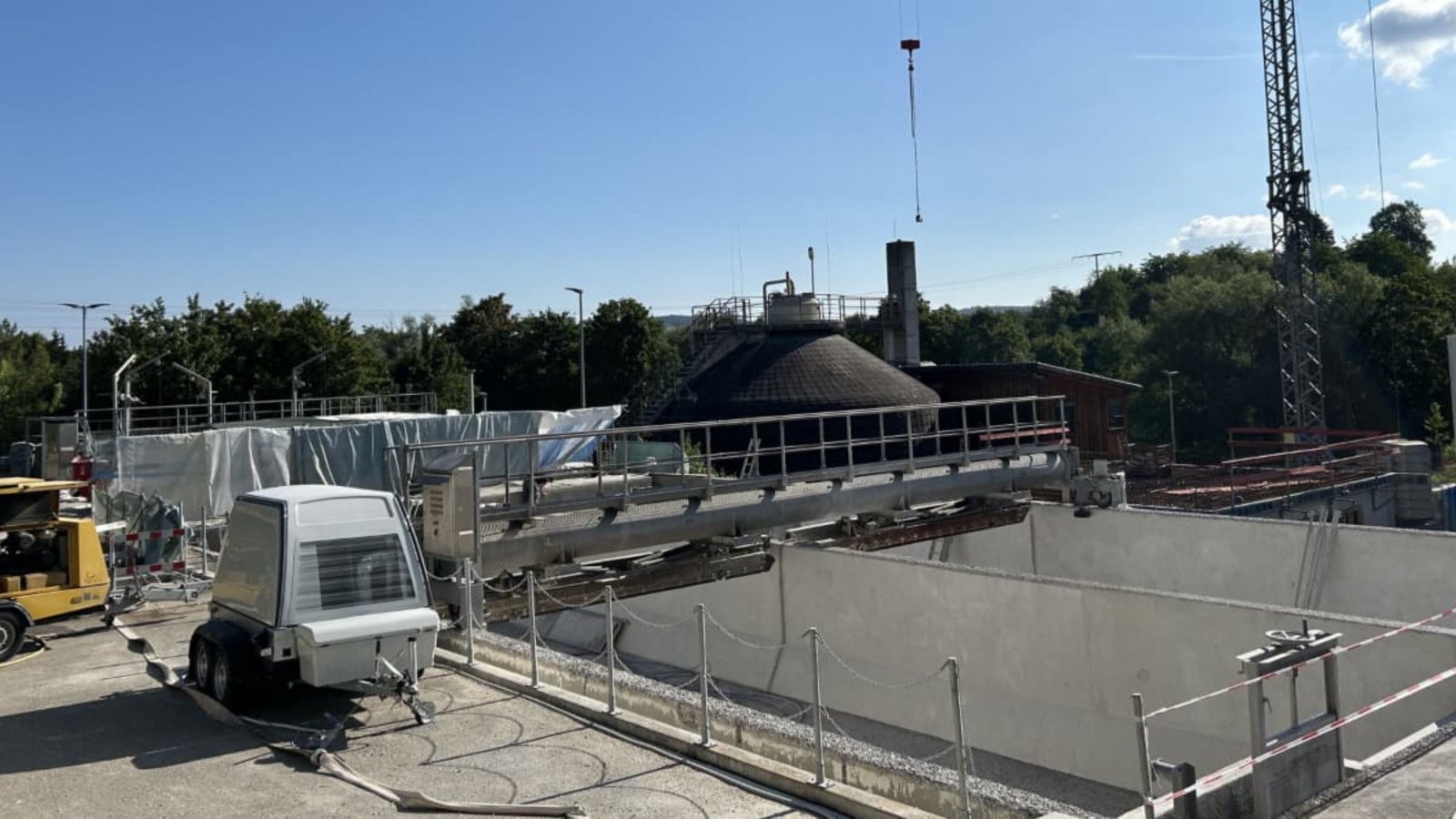 Der aktuell unangenehme Geruch in Rommeldhausen hat mit dieser Baustelle zu tun.Gemeinde Kernen/Hoffmann Der aktuell unangenehme Geruch in Rommeldhausen hat mit dieser Baustelle zu tun.Gemeinde Kernen/Hoffmann