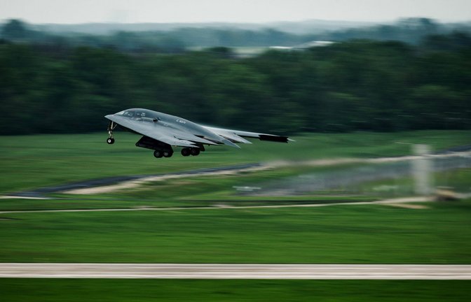 Mit strategischen Bombern vom Typ B-2 haben die USA den Iran angegriffen.<span class='image-autor'>Foto: IMAGO/ZUMA Press Wire</span>