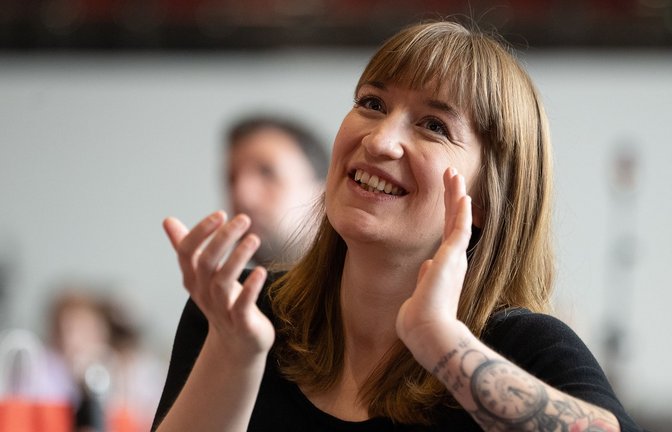 Neues Gesicht an der Spitze der Bundestags-Linken: Heidi Reichinnek.<span class='image-autor'>Foto: dpa/Swen Pförtner</span>