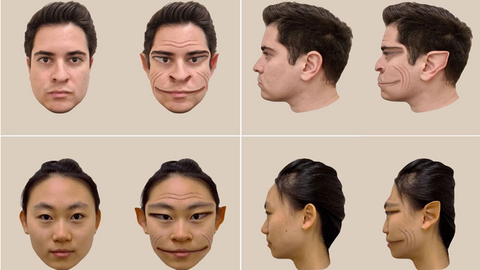 Wenn Gesichter wie Fratzen von Dämonen aussehen