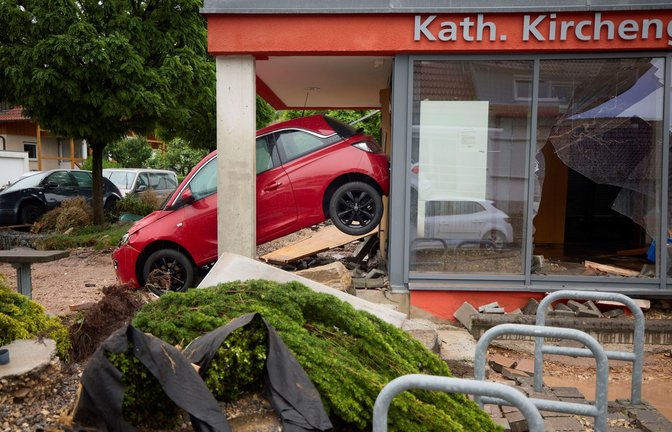 Städte wie Schorndorf waren von den Überschwemmungen besonders getroffen.<span class='image-autor'>Foto: Gottfried Stoppel/Gottfried Stoppel</span>