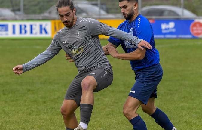 Hofft auf das perfekte Ende einer starken Hinrunde: Juri Grinko (links) vom TSV Enzweihingen. <span class='image-autor'>Fotos: Leitner</span>