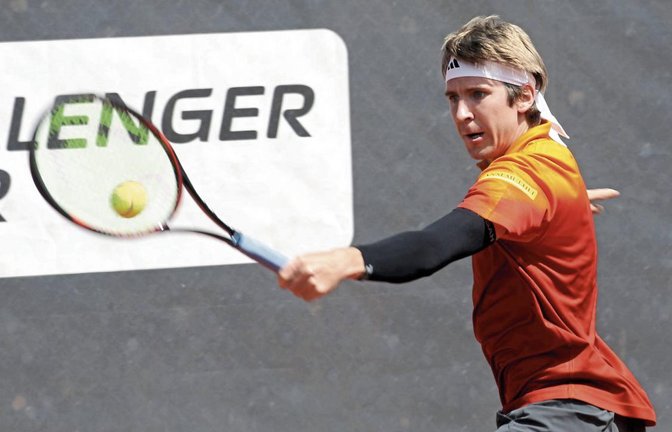 Bei der diesjährigen Challenger-Tour top in Form: Cedrik-Marcel Stebe gewann gestern sein Erstrundenmatch in Braunschweig. Foto: Küppers