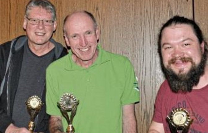 Die Gewinner: Bernd Ziebart, Reiner Wildt und Thomas Vogelmann.