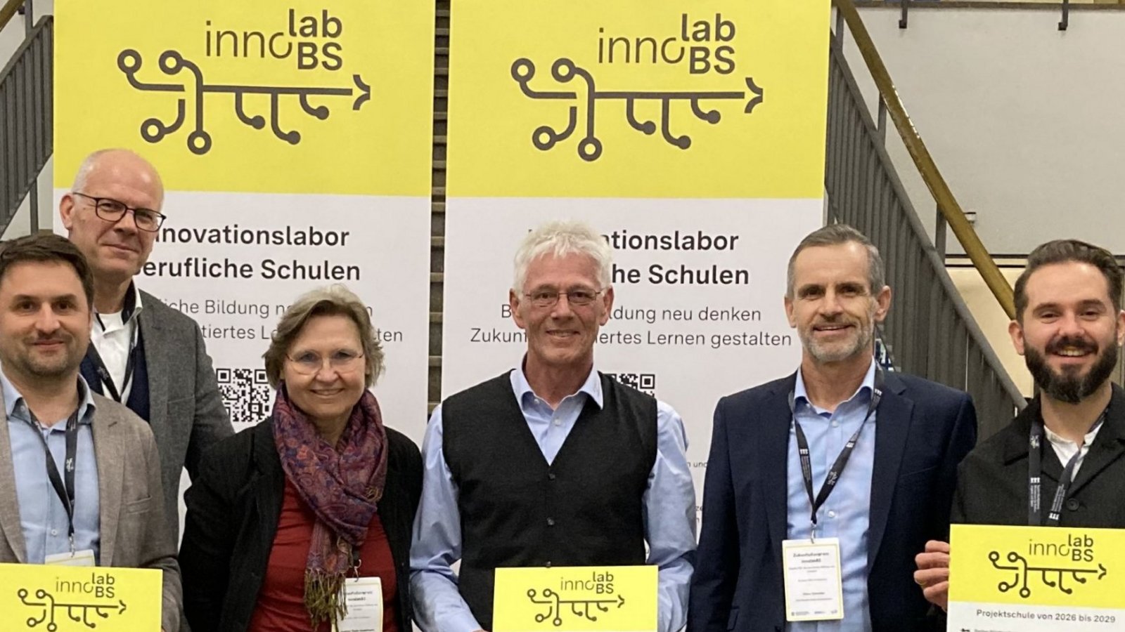 Vertreter der drei Schulen aus dem Landkreis Ludwigsburg, die in Mannheim dabei sind. Foto: p