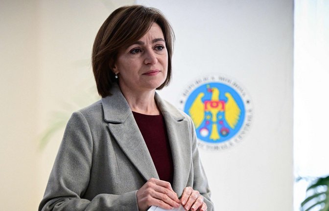 Amtsinhaberin Maia Sandu muss um ihren Posten bangen.<span class='image-autor'>Foto: AFP/DANIEL MIHAILESCU</span>
