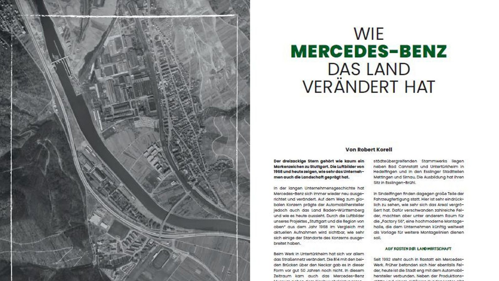 ... der Einfluss des Weltkonzerns Mercedes-Benz auf den Südwesten Deutschlands.Foto: StZN/Repro ... der Einfluss des Weltkonzerns Mercedes-Benz auf den Südwesten Deutschlands.Foto: StZN/Repro