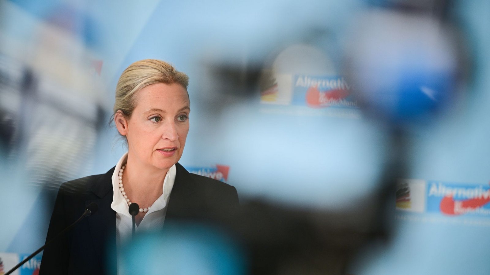Die AfD um Alice Weidel konnte in einer neuen Umfrage zulegen. (Symbolbild)Foto: Sebastian Gollnow/dpa