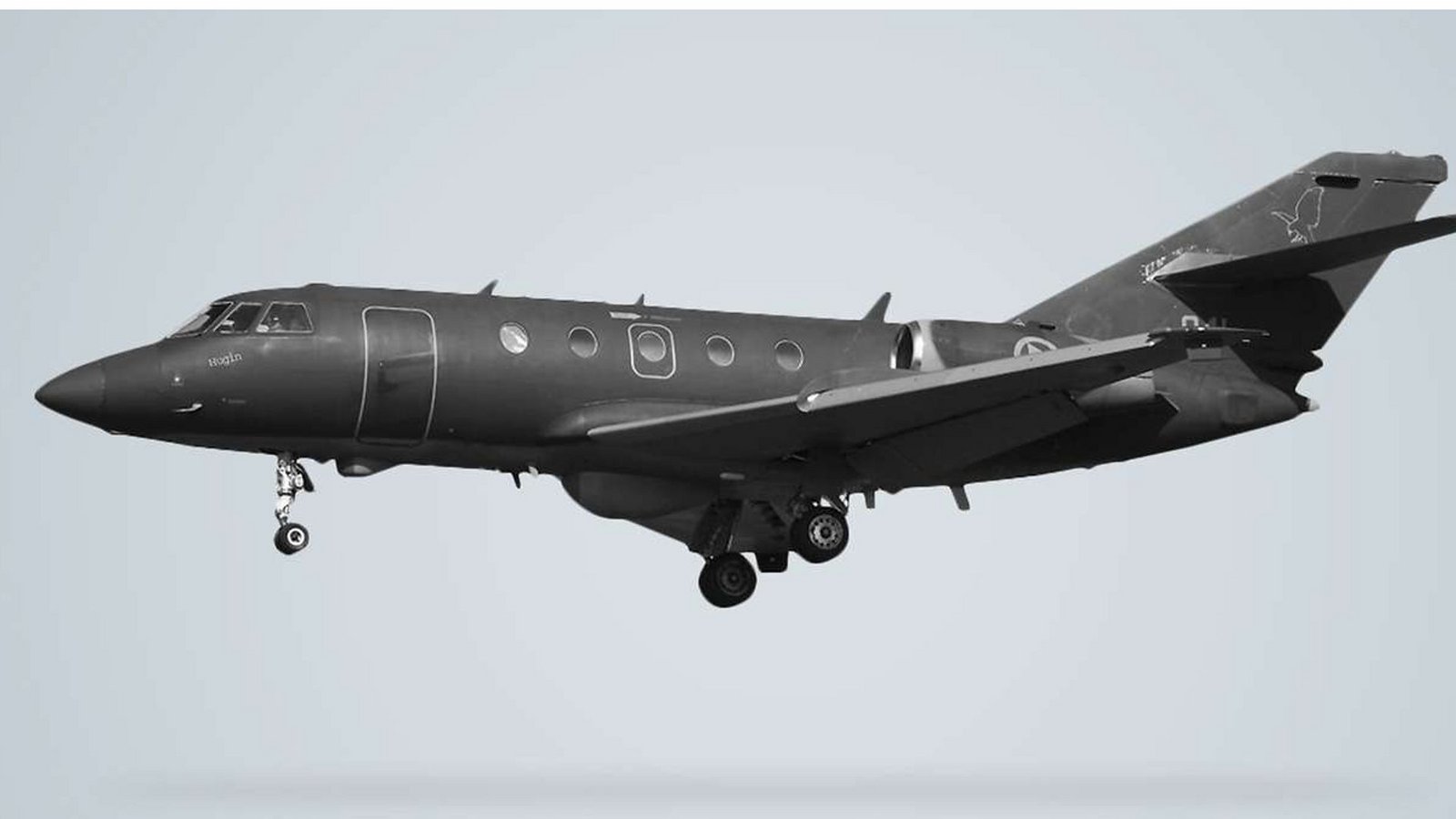 Die DA20 Falcon ist ein zweistrahliges Flugzeug des französischen Herstellers Dassault.Foto: Carsten Vennemann Die DA20 Falcon ist ein zweistrahliges Flugzeug des französischen Herstellers Dassault.Foto: Carsten Vennemann