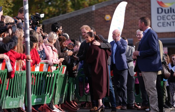 Harry und Meghan sind zurück in der britischen Öffentlichkeit.<span class='image-autor'>Joe Giddens/PA Wire/dpa</span>