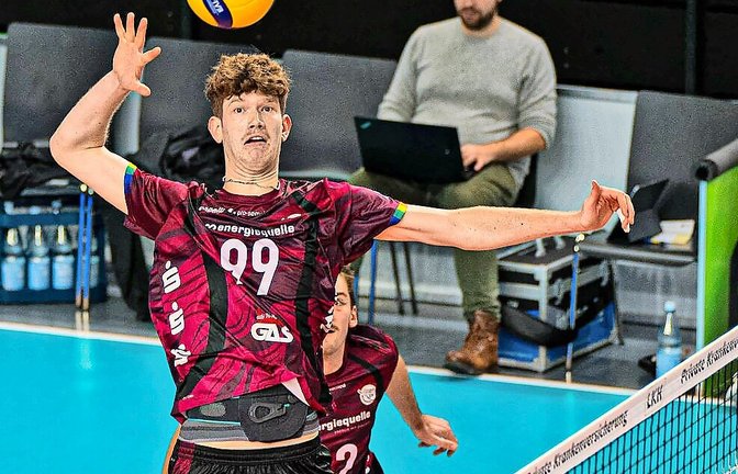 2,11-Meter-Mann Caleb Lipscomb punktet künftig für die Barock Volleys .<span class='image-autor'>Foto: imago/Lobeca</span>