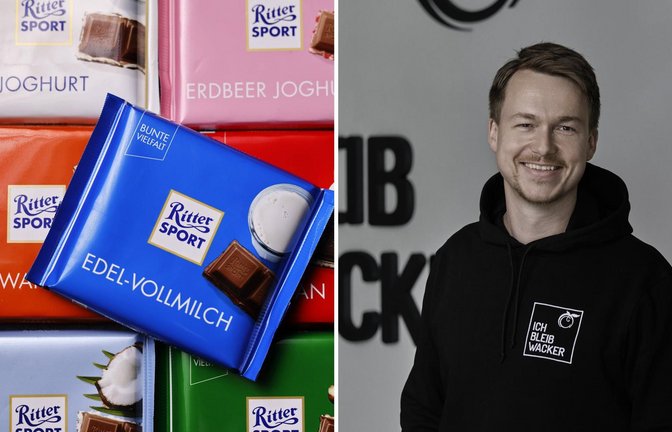 Ritter Sport klagt gegen die Mannheimer Firma Bleibwacker.<span class='image-autor'>Foto: IMAGO/Panama Pictures/ Wacker</span>