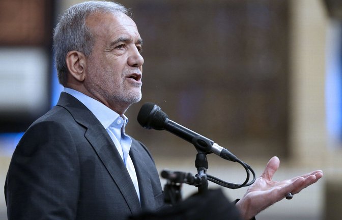 Präsident Massud Peseschkian bei seiner Amtsbestätigungszeremonie<span class='image-autor'>Foto: Uncredited/Office of the Iranian/Uncredited</span>
