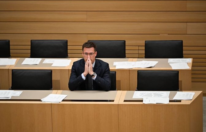 Die CDU und Manuel Hagel (Foto) schneiden im BW-Trend viel schlechter ab als die Grünen und Cem Özdemir. Bei den Christdemokraten schiebt man die Schuld auf Berlin.<span class='image-autor'>Katharina Kausche/dpa</span>