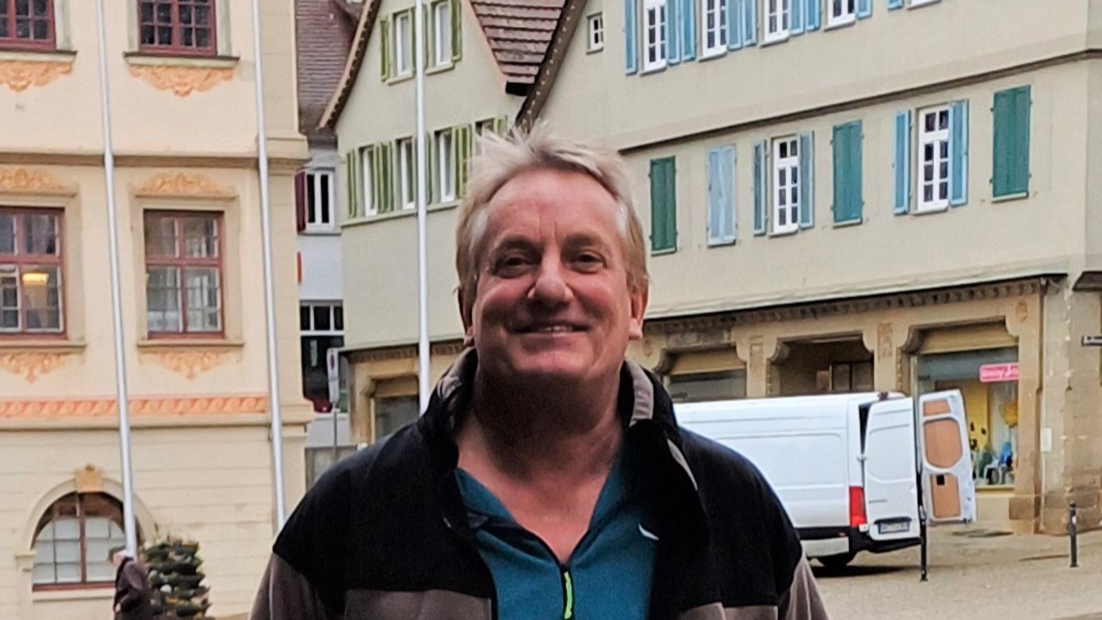 George von Staden beim Besuch in Vaihingen.  Foto: Rücker
