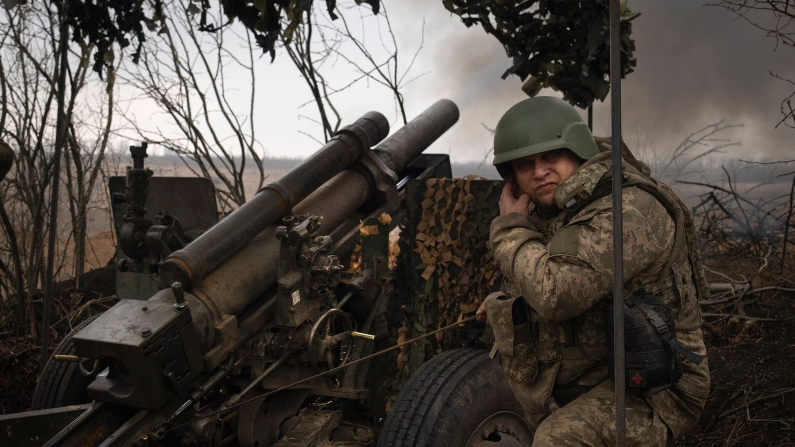 Russische und ukrainische Truppen lieferten sich schwere Gefechte in der Umgebung der Stadt Awdijiwka.Foto: Efrem Lukatsky/AP/dpa