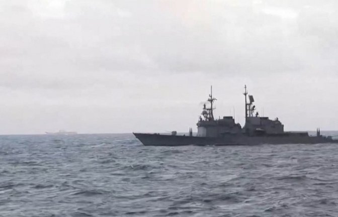 Chinesische Schiffe bei Taiwan<span class='image-autor'>Foto: TAIWAN DEFENCE MINISTRY/HANDOUT</span>