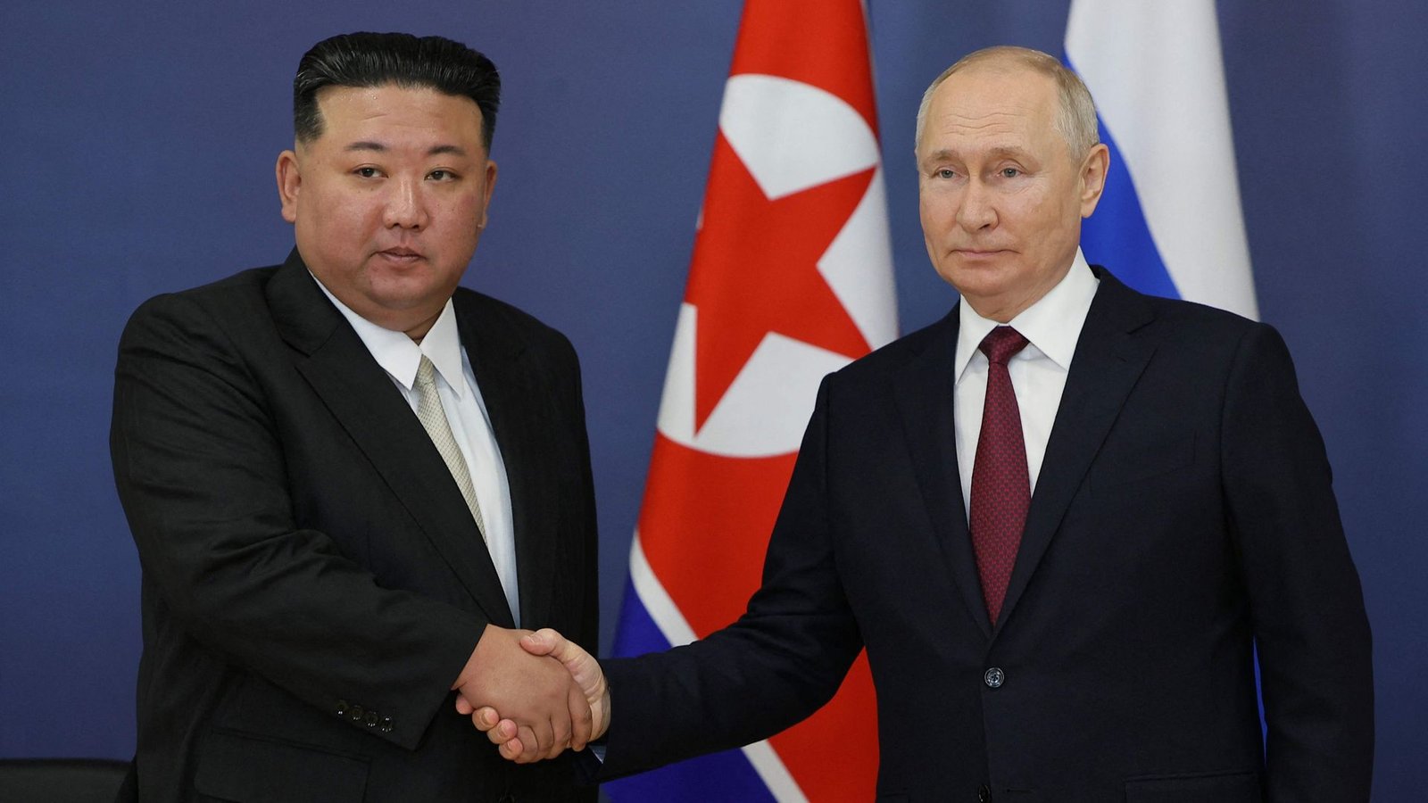 Im September vorigen Jahres trafen sich Wladimir Putin (re.) und Kim Jong Un in der russischen Amur-Region.Foto: AFP/VLADIMIR SMIRNOV Im September vorigen Jahres trafen sich Wladimir Putin (re.) und Kim Jong Un in der russischen Amur-Region.Foto: AFP/VLADIMIR SMIRNOV