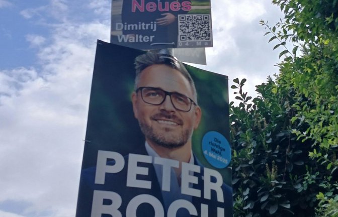 Oberbürgermeister Pforzheim Peter Boch Dimitrij Walter Wahl Wahlplakat