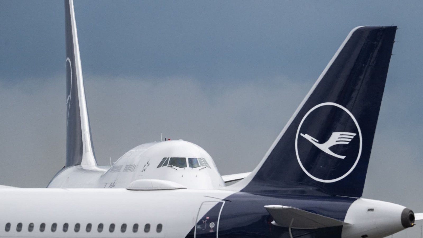 Maschinen der Lufthansa stehen auf dem Frankfurter Flughafen. (zu dpa: «Lufthansa setzt Flüge nach Riad vorübergehend aus»)Boris Roessler/dpa