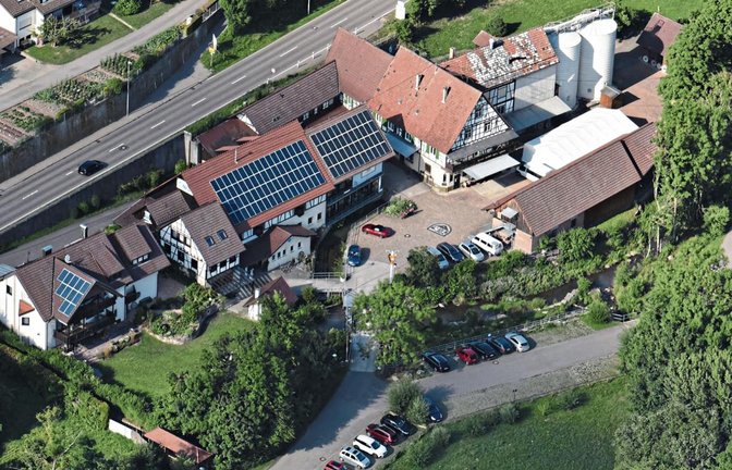Im Hof der Fessler Mühle in Sersheim findet am Samstag die Tour-Hocketse statt. Foto: p