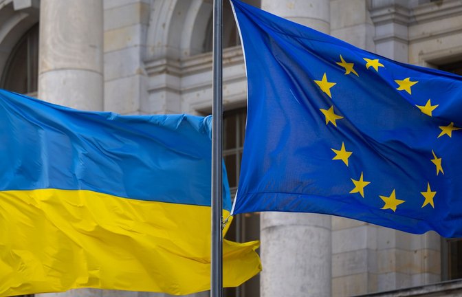 Die Ukraine will möglichst schnell Mitglied der EU werden. (Archivbild)<span class='image-autor'>Foto: Monika Skolimowska/dpa</span>