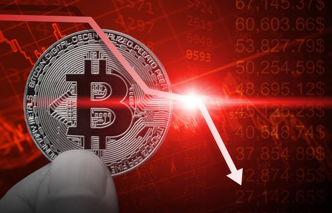 In den letzten 24 Stunden ging es abwärts für den Bitcoin.<span class='image-autor'>Foto: Quality Stock Arts / shutterstock.com</span>